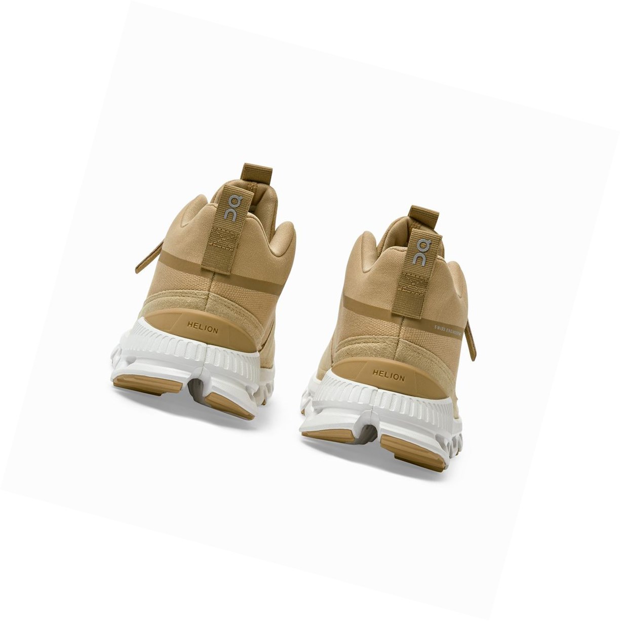 Gold On Cloud Hi Women's Sneakers | 7641SHABL