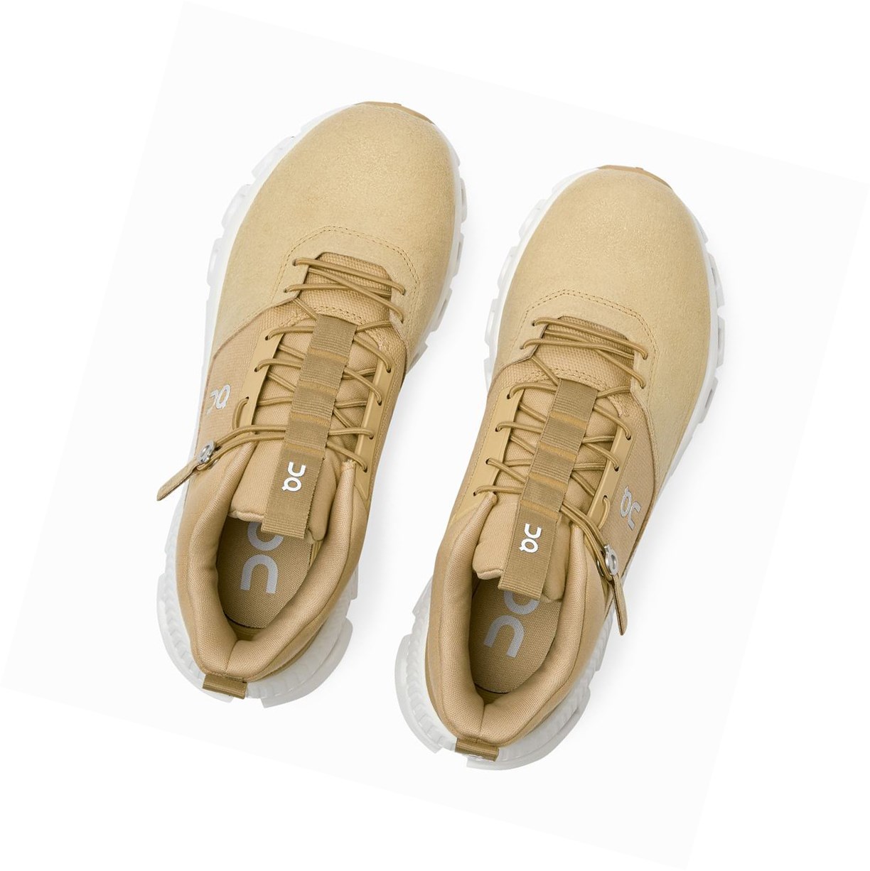 Gold On Cloud Hi Women's Sneakers | 7641SHABL