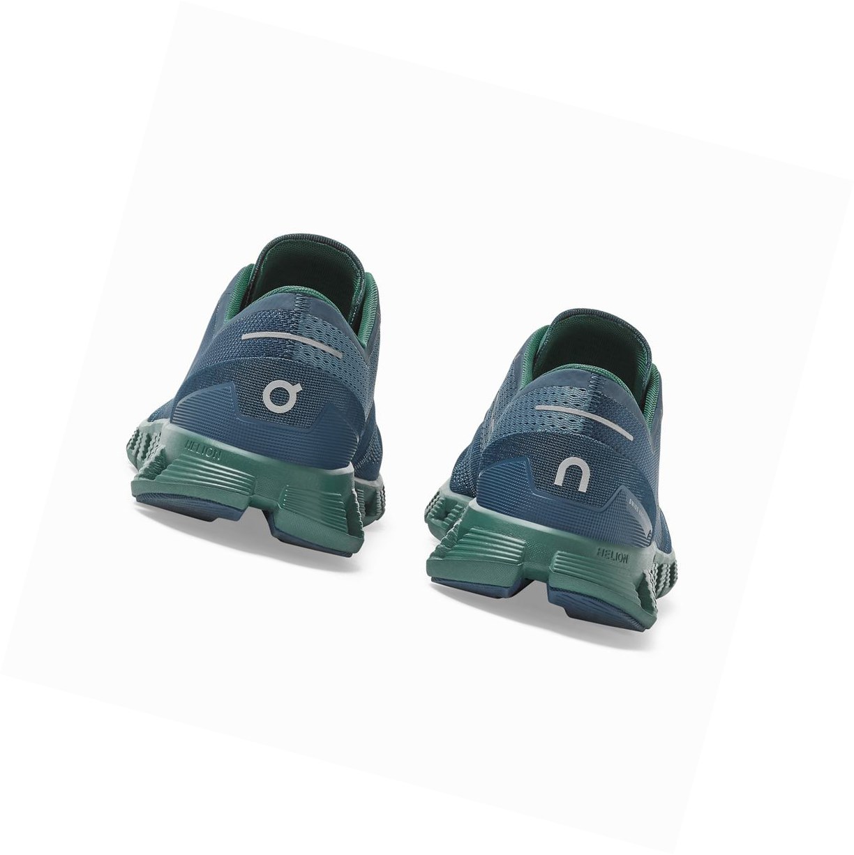 Green / Dark Blue On Cloud X Men's Training Shoes | 1865DSJFK