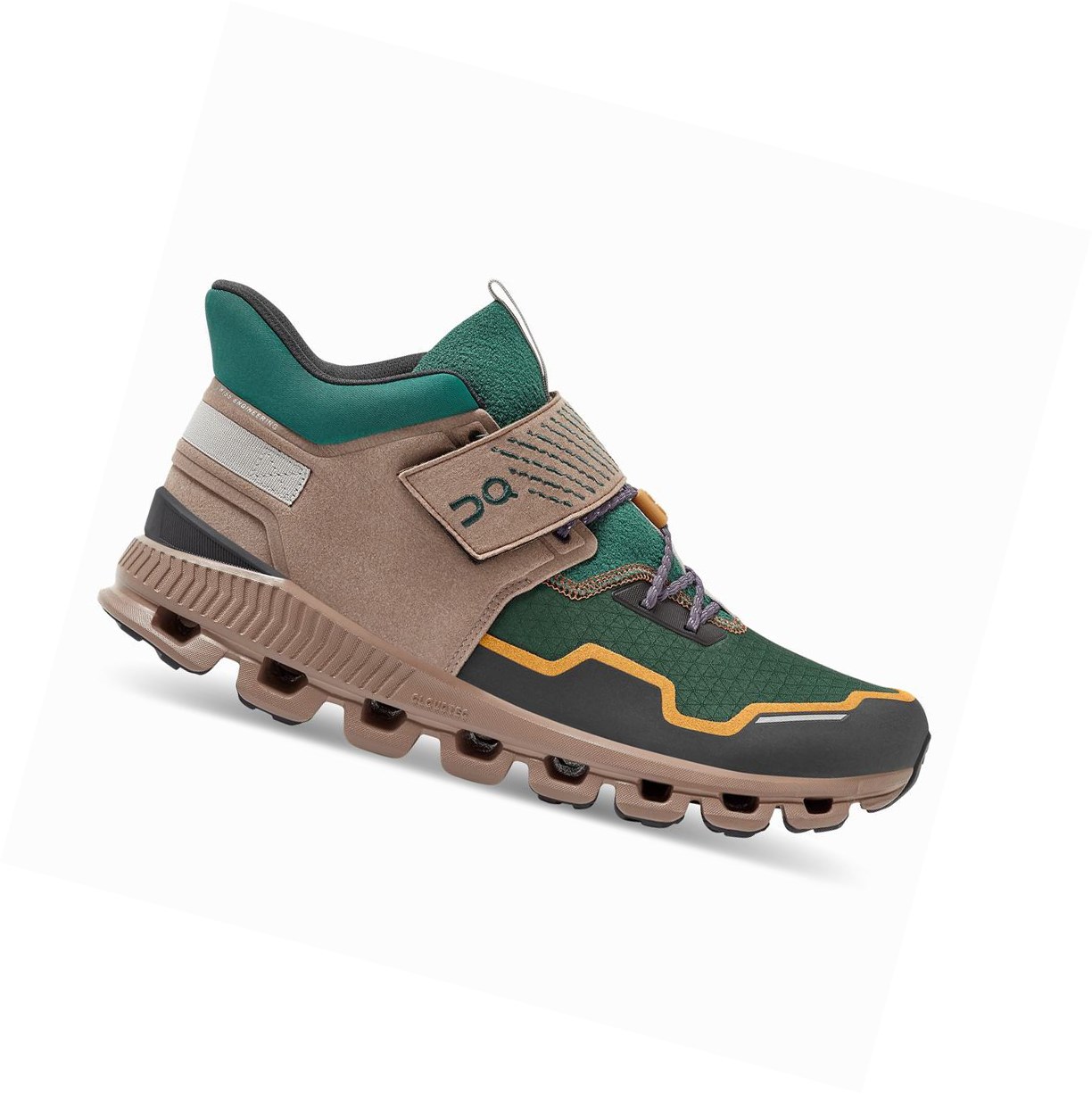 Green On Cloud Hi Edge Defy Men's Sneakers | 2908FLEHD