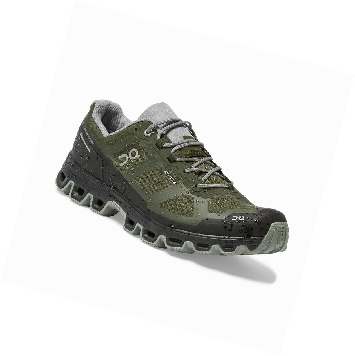 Green On Cloudventure Waterproof Men's Trail Running Shoes | 6902IZKYC