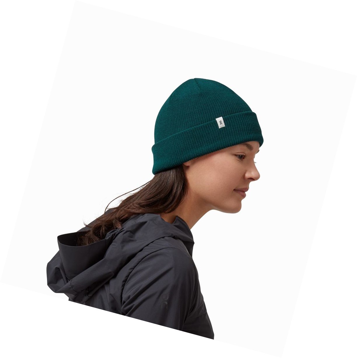 Green On Merino Beanie Men's Hats | 8637XWUFP