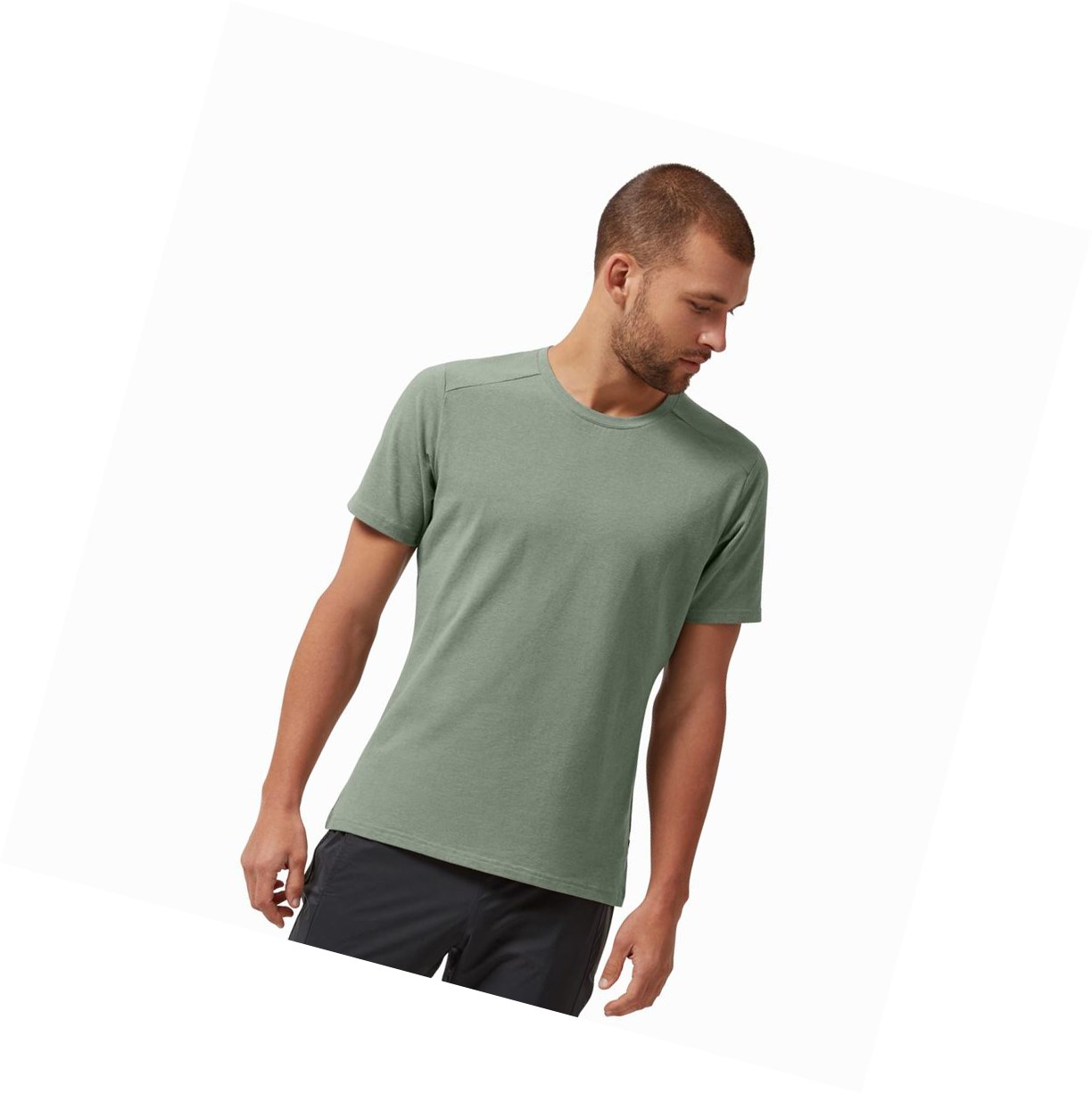 Green On On-T Men\'s T Shirts | 4690RZMXT