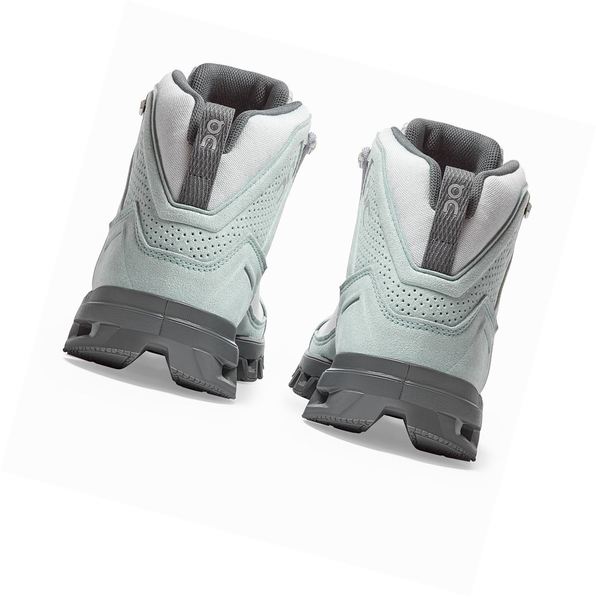 Green / White On Cloudridge Women's Hiking Shoes | 2678BIMTQ