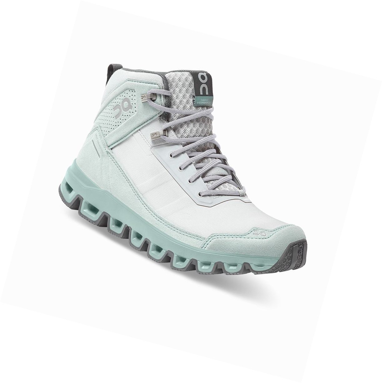 Green / White On Cloudridge Women's Hiking Shoes | 2678BIMTQ