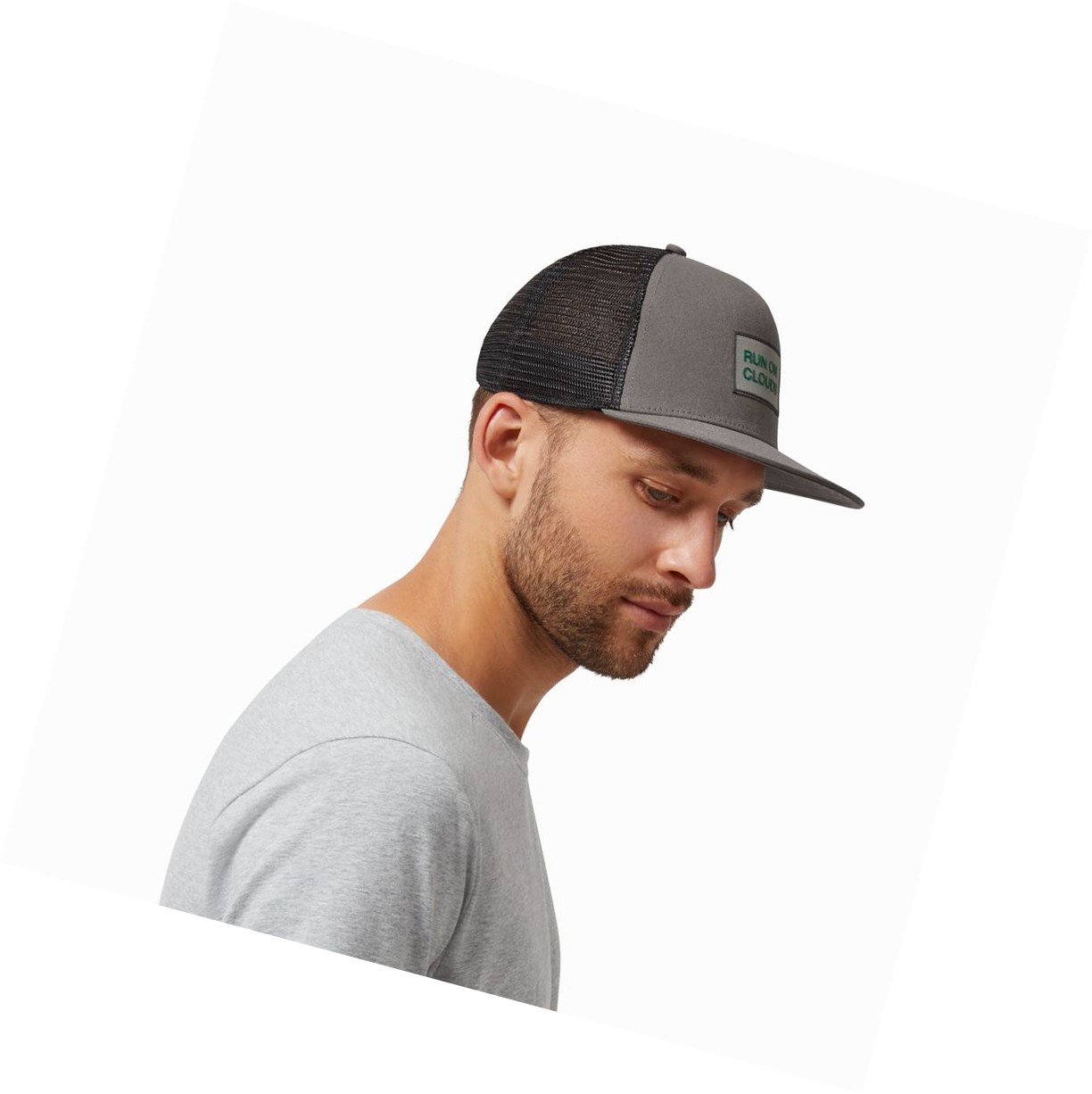 Grey On Crew Men's Hats | 9234QYJEZ