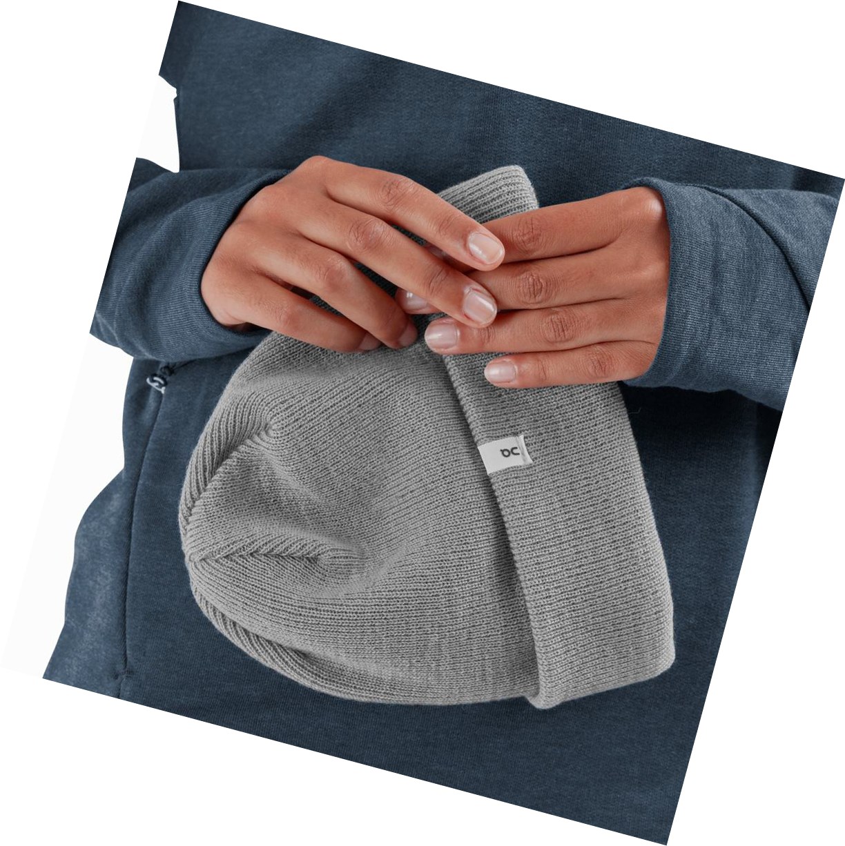 Grey On Merino Beanie Men's Hats | 2410LECQP