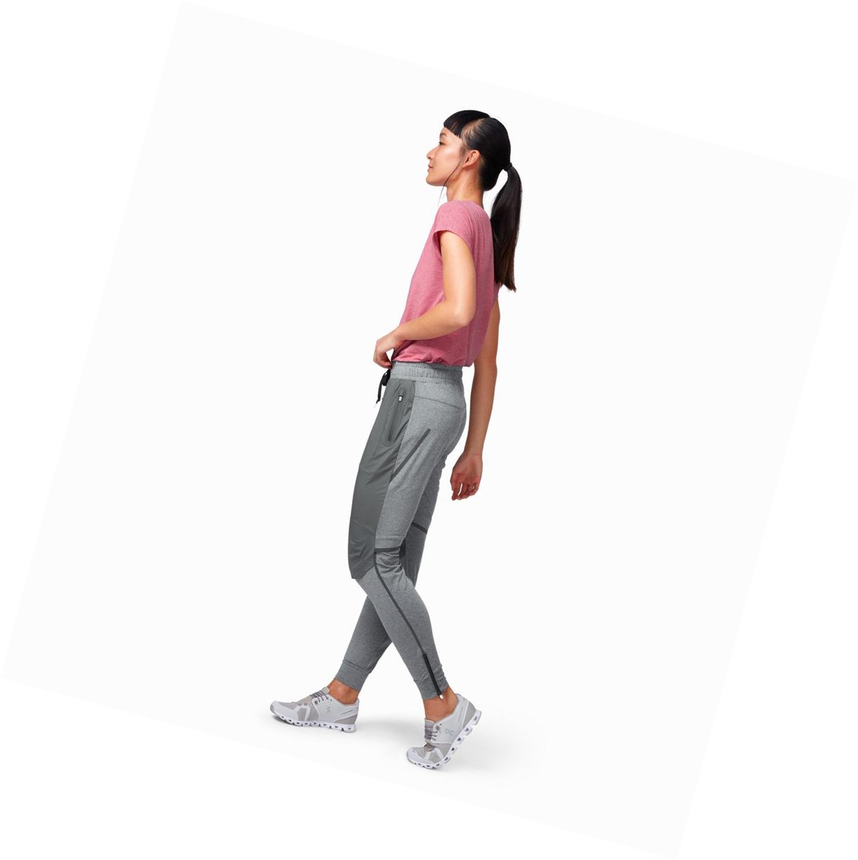 Grey On Running Women's Running Pants | 9807GCARD