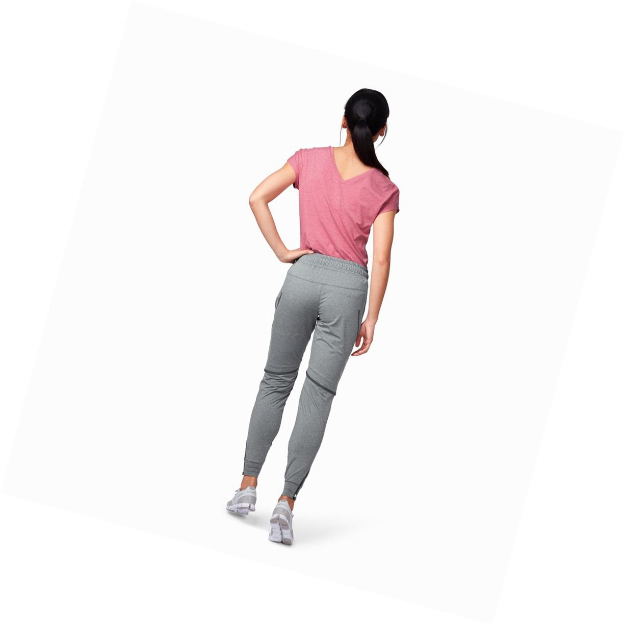 Grey On Running Women\'s Running Pants | 9807GCARD