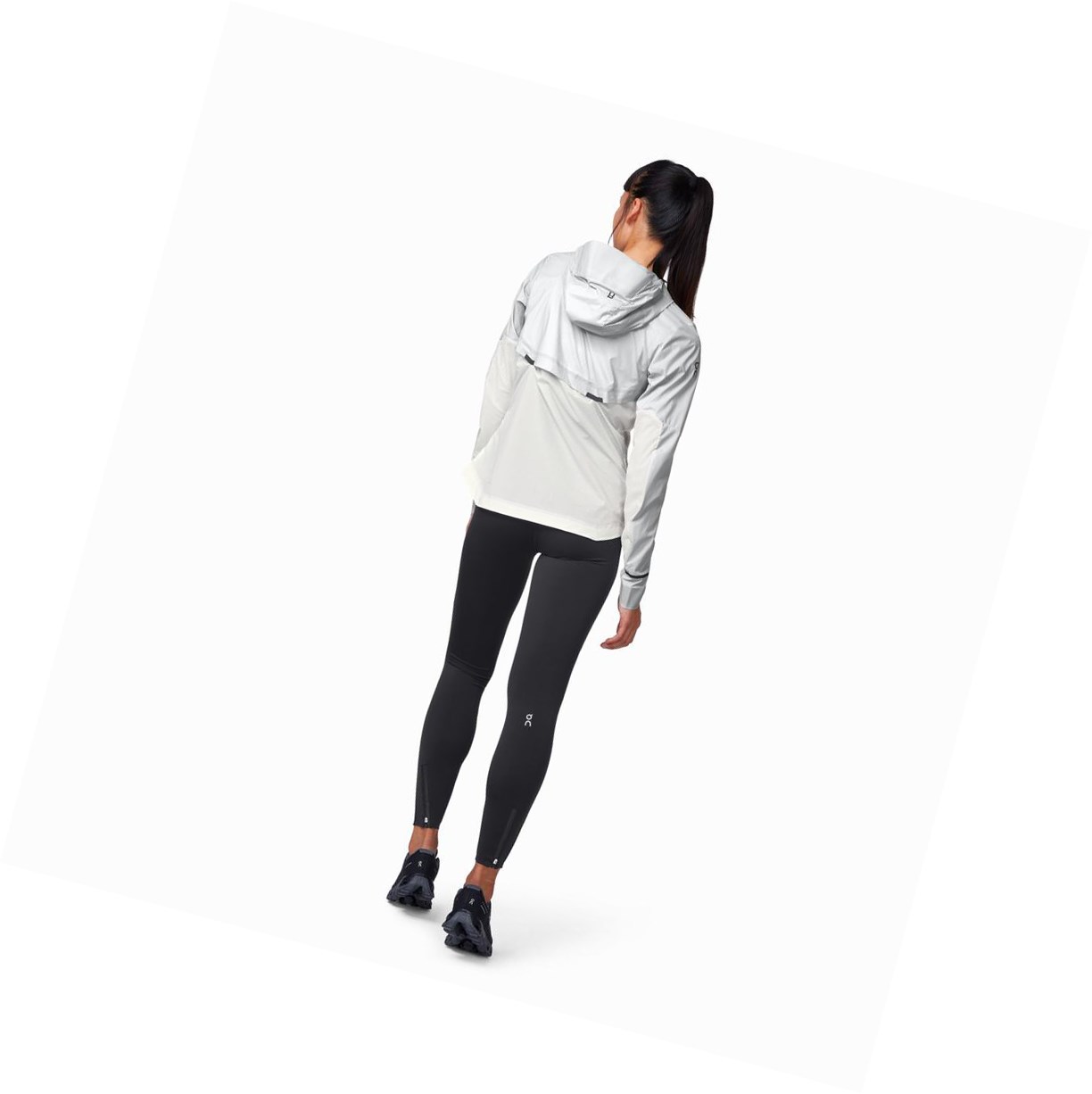 Grey / White On Weather Women's Jackets | 2318NWPTR