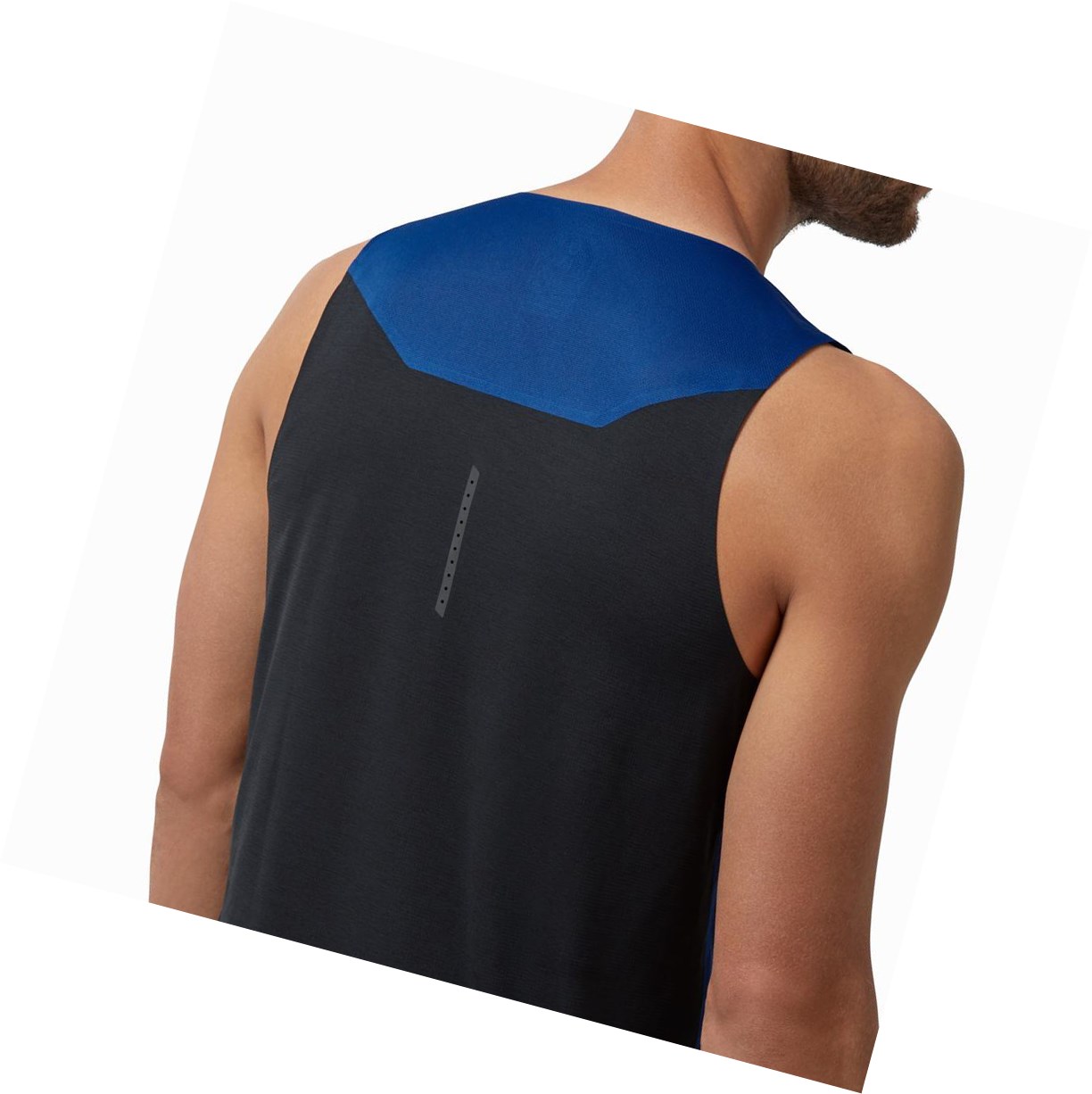 Indigo / Black On Tank-T Men's Tanks | 2394OUWVC