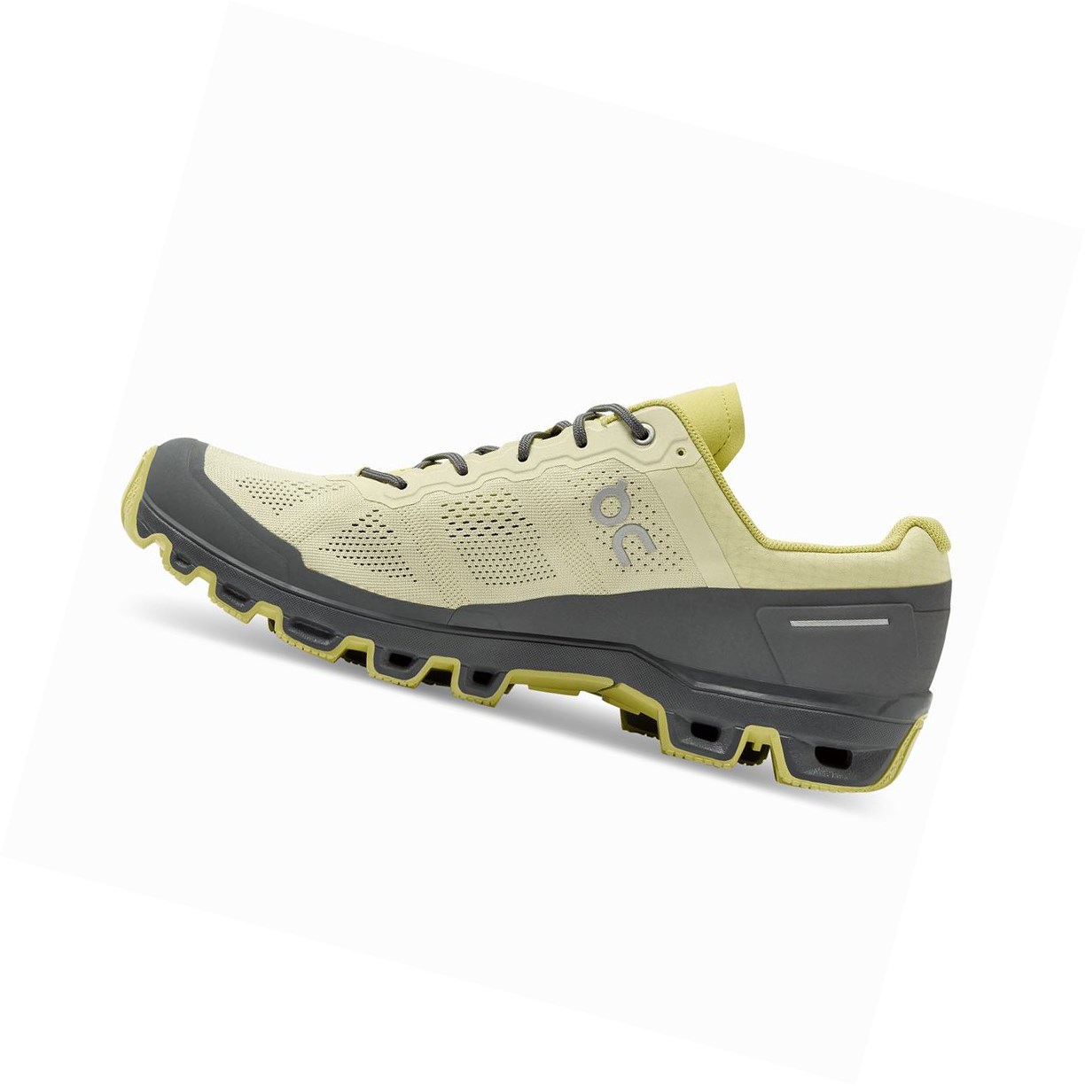 Khaki / Yellow On Cloudventure Men's Trail Running Shoes | 7823IVCLO