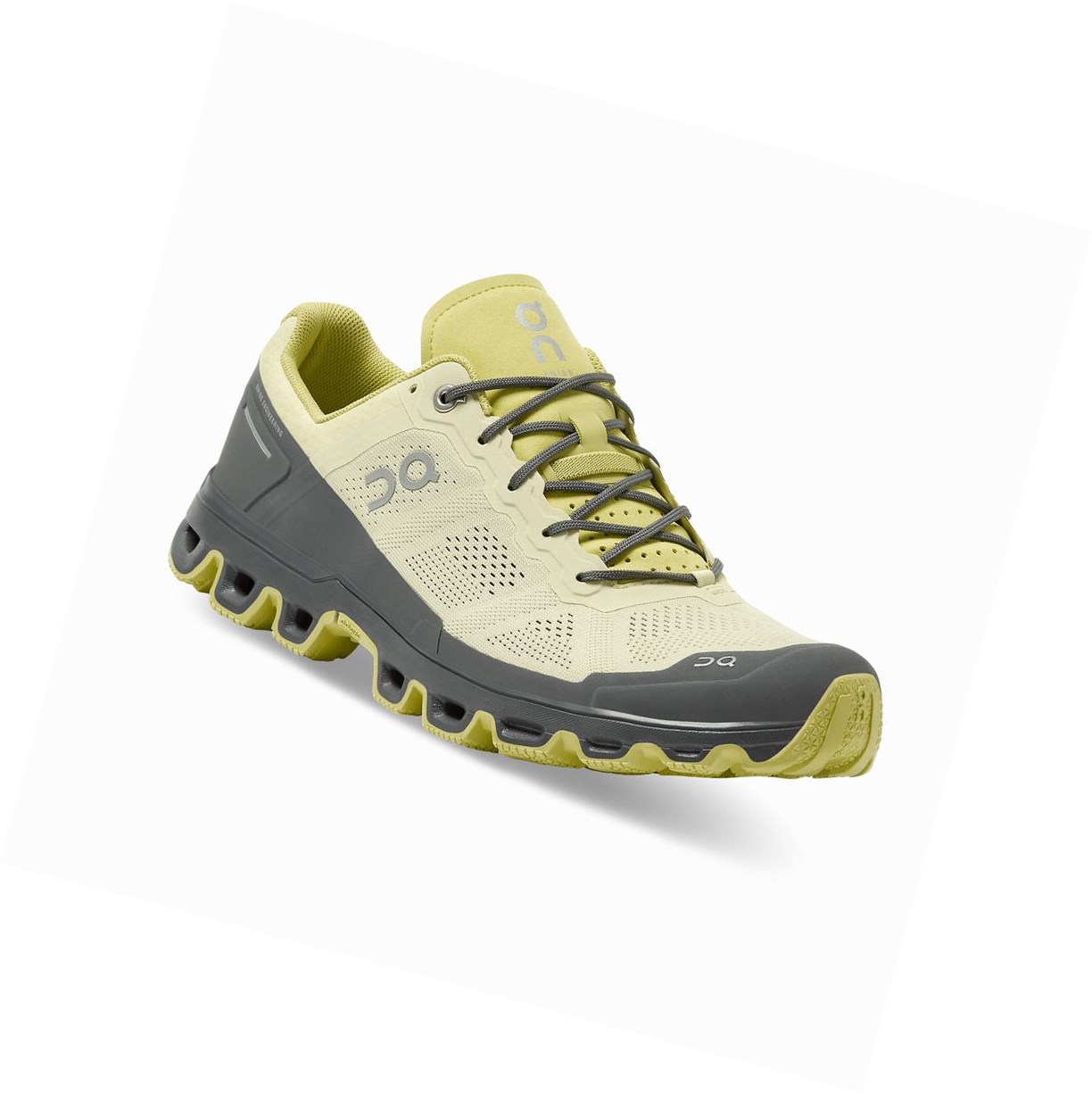 Khaki / Yellow On Cloudventure Men's Trail Running Shoes | 7823IVCLO