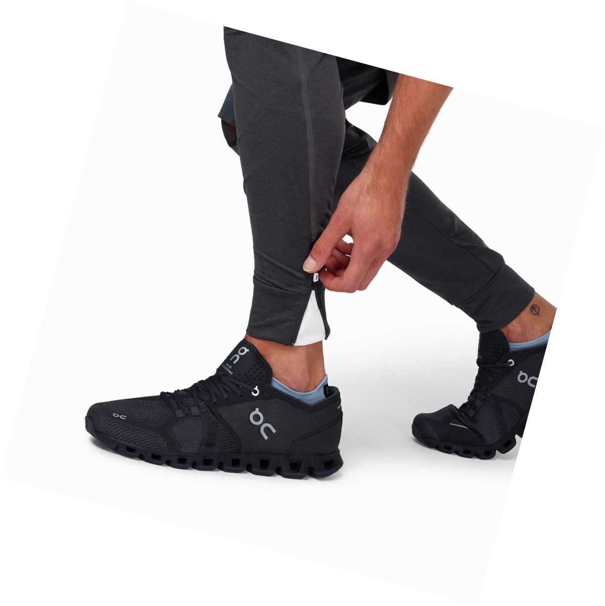 Navy / Black On Running Men's Running Pants | 5730MPOFV