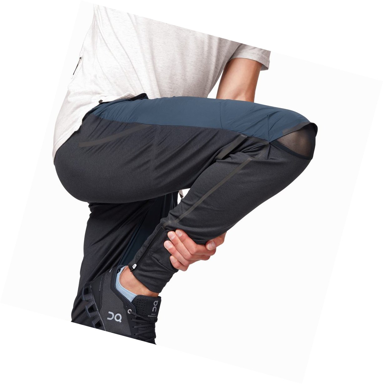 Navy / Black On Running Men's Running Pants | 5730MPOFV