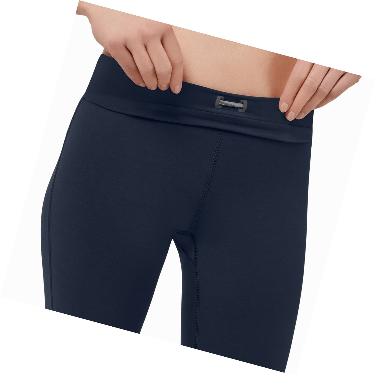 Navy On Active Women's Running Tights | 1986PAQBI