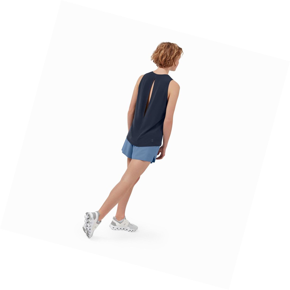 Navy On Active Women's Tanks | 9280TVUEI