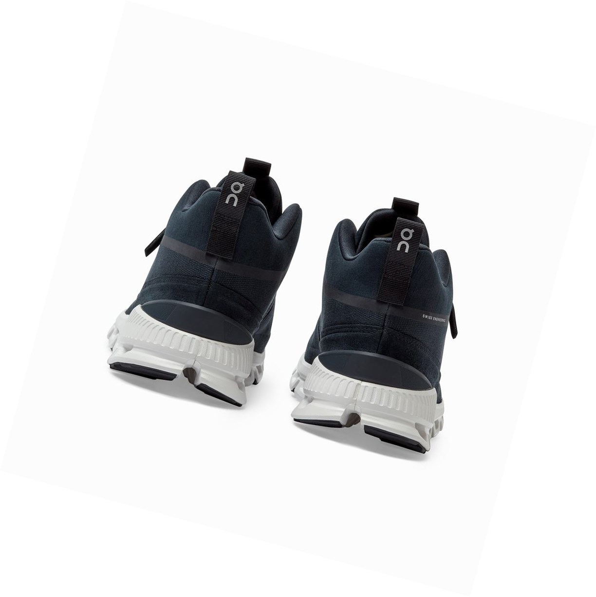 Navy On Cloud Hi Men's Sneakers | 6291QBRWP