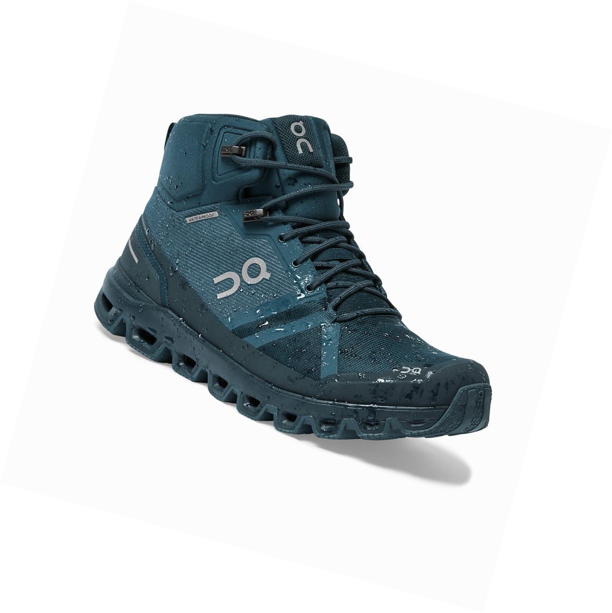 Navy On Cloudrock Waterproof Men's Hiking Shoes | 0245LIJYU