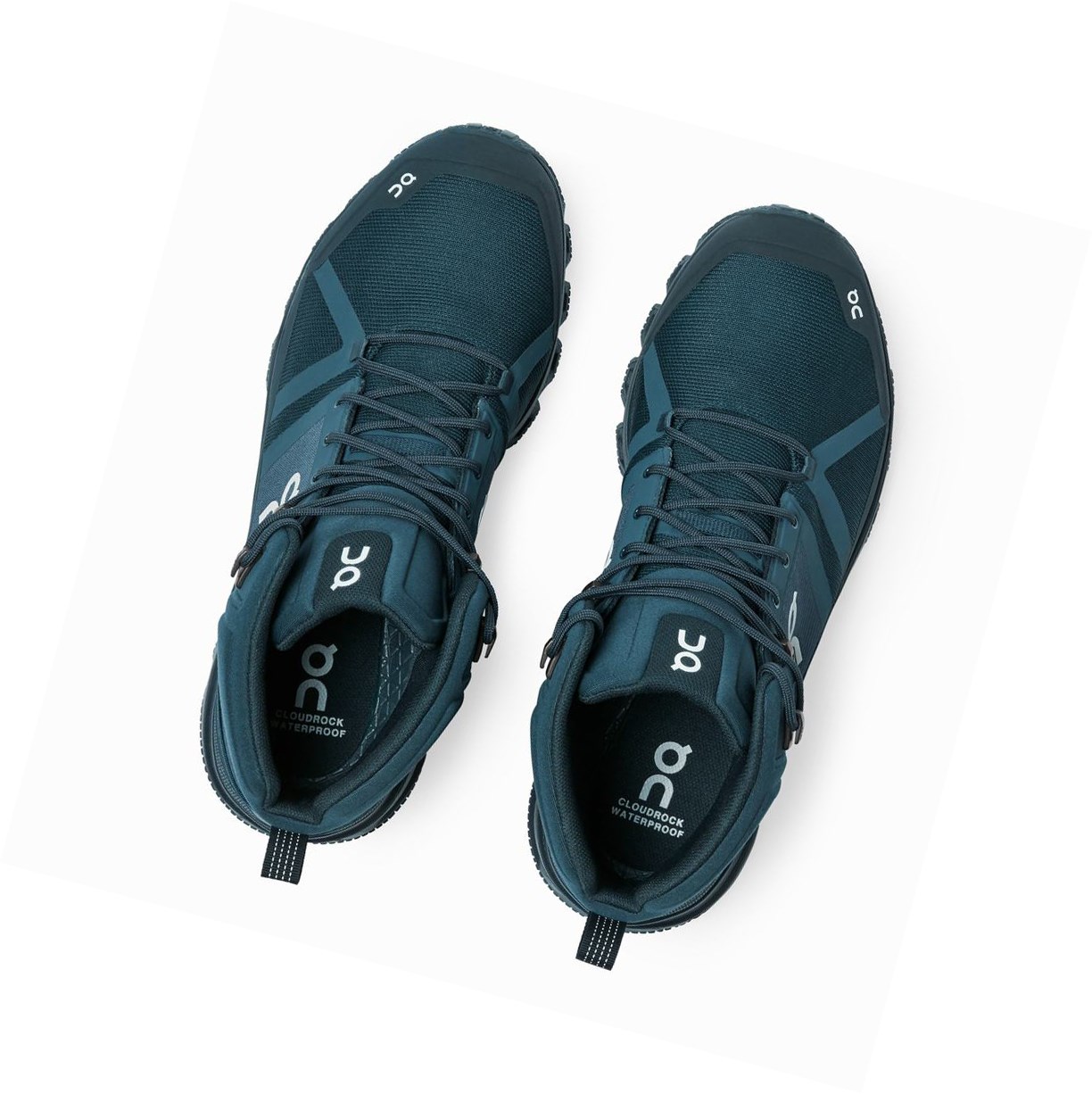 Navy On Cloudrock Waterproof Men's Hiking Shoes | 0245LIJYU