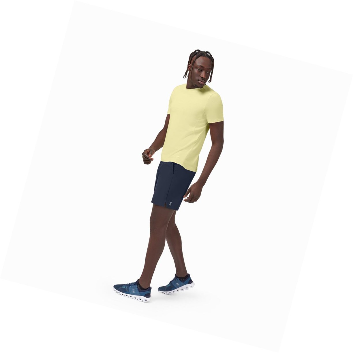 Navy On Hybrid Men's Running Shorts | 5081QKUMG