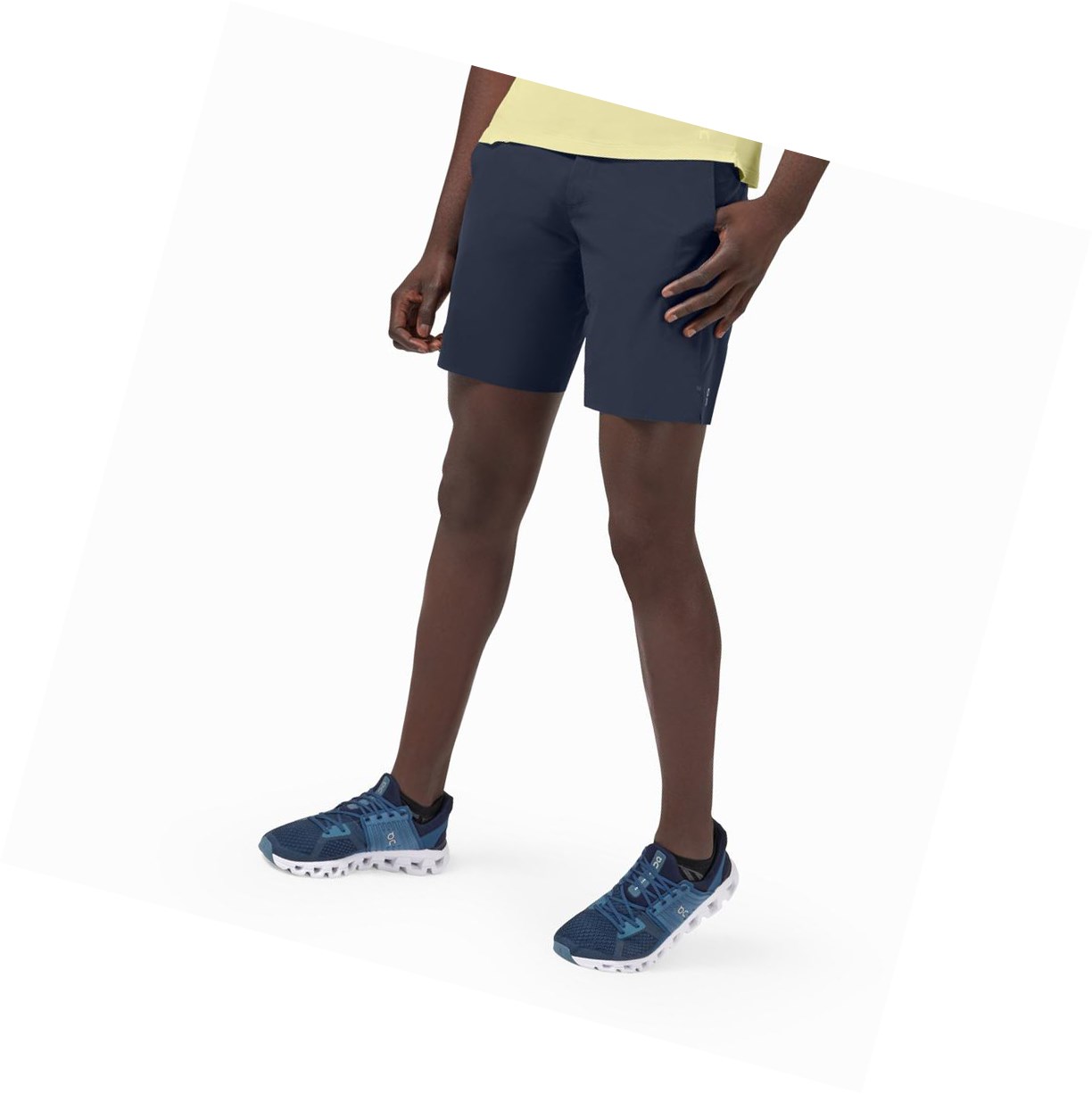 Navy On Hybrid Men\'s Running Shorts | 5081QKUMG