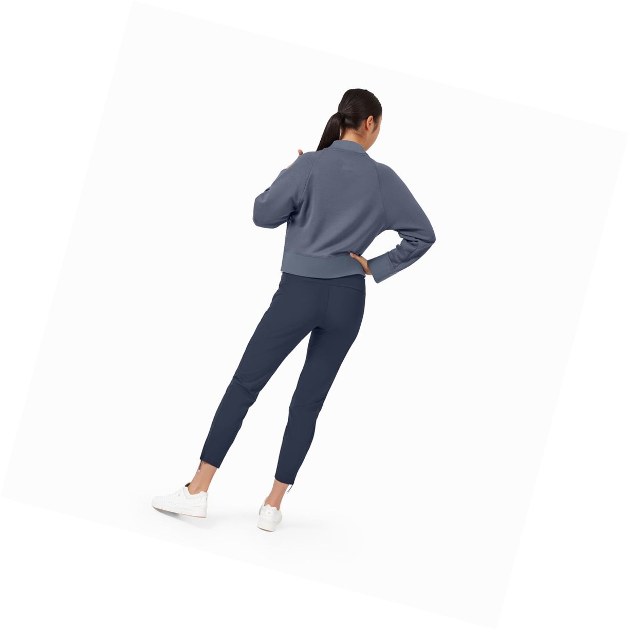 Navy On Lightweight Women's Running Pants | 4362IDMST