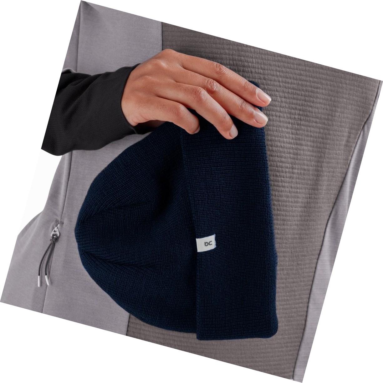 Navy On Merino Beanie Men's Hats | 5391YRFKB