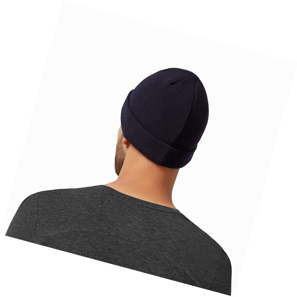 Navy On Merino Women's Hats | 1287JPQBF