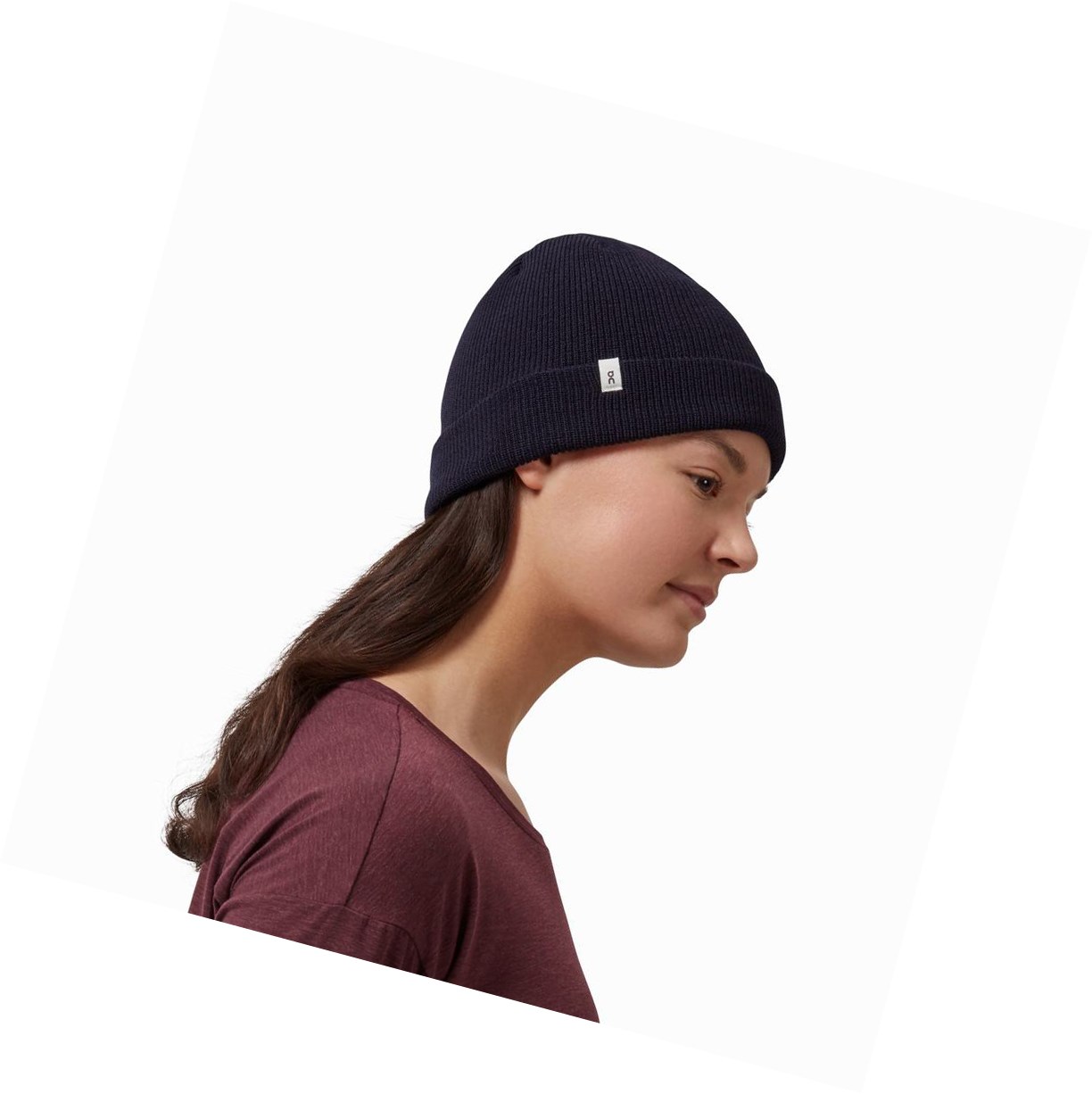 Navy On Merino Women's Hats | 1287JPQBF