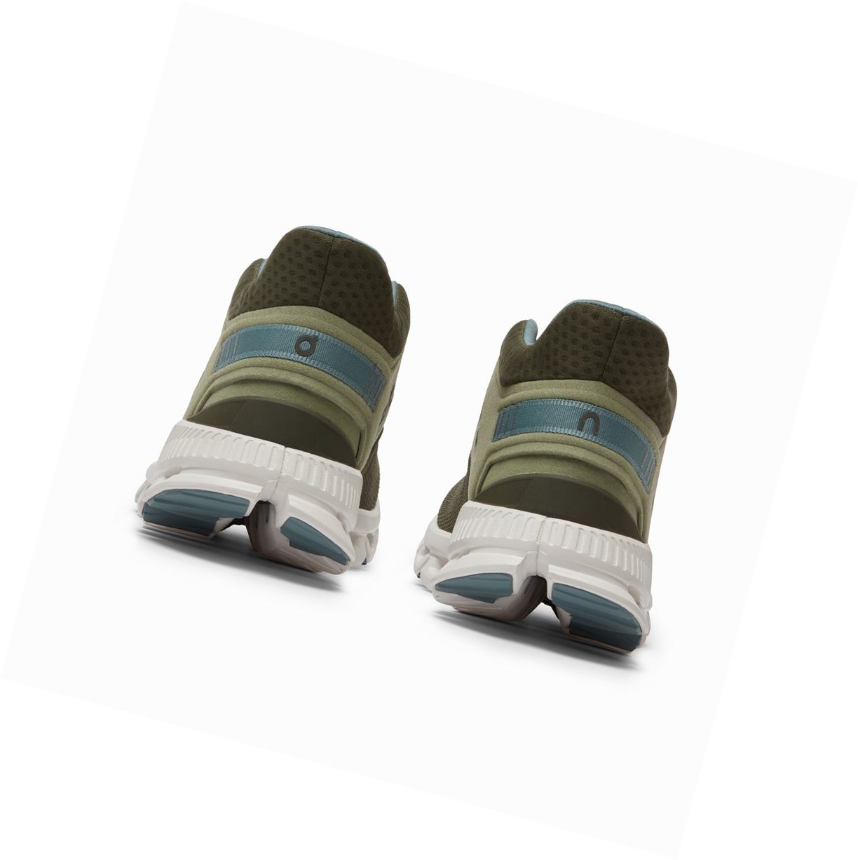 Olive On Cloud Hi Edge Men's Sneakers | 4520ZBVGX