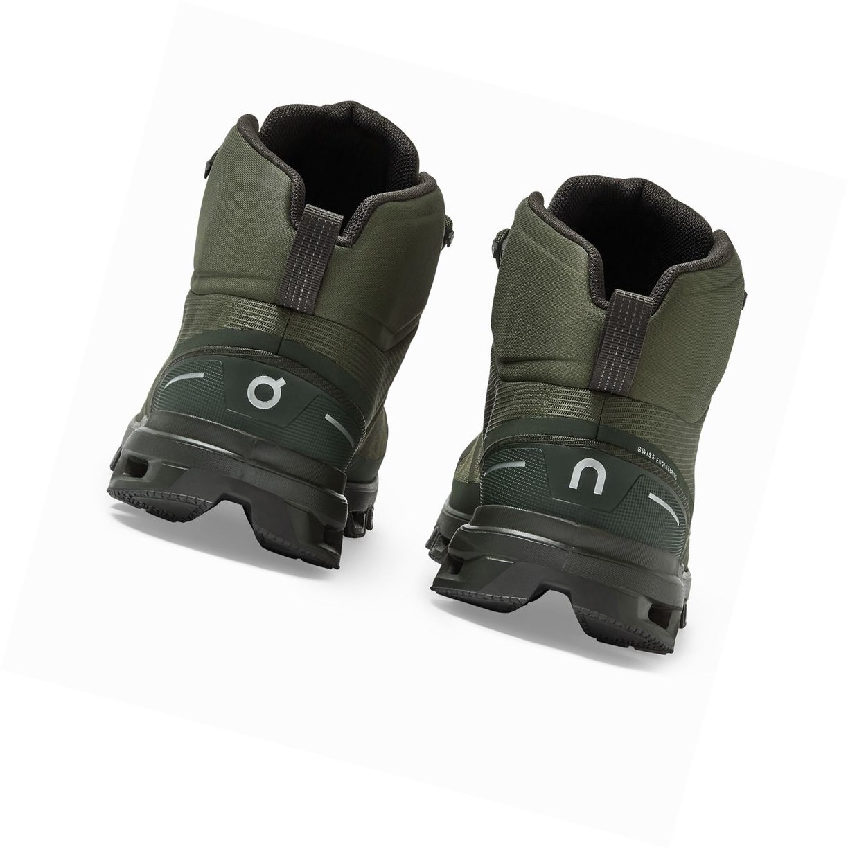 Olive On Cloudrock Waterproof Men's Hiking Shoes | 1876TROYM