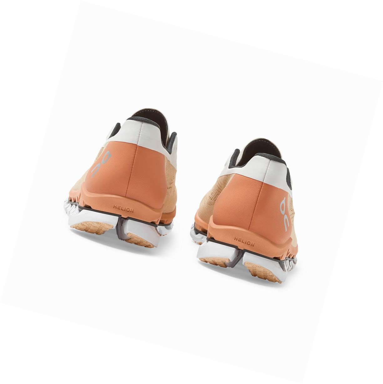 Orange / Brown Rose On Cloudboom Women's Road Running Shoes | 4351AESYR