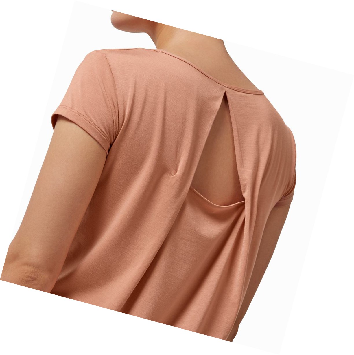 Orange On Active-T Breathe Women's T Shirts | 1287CSHUW