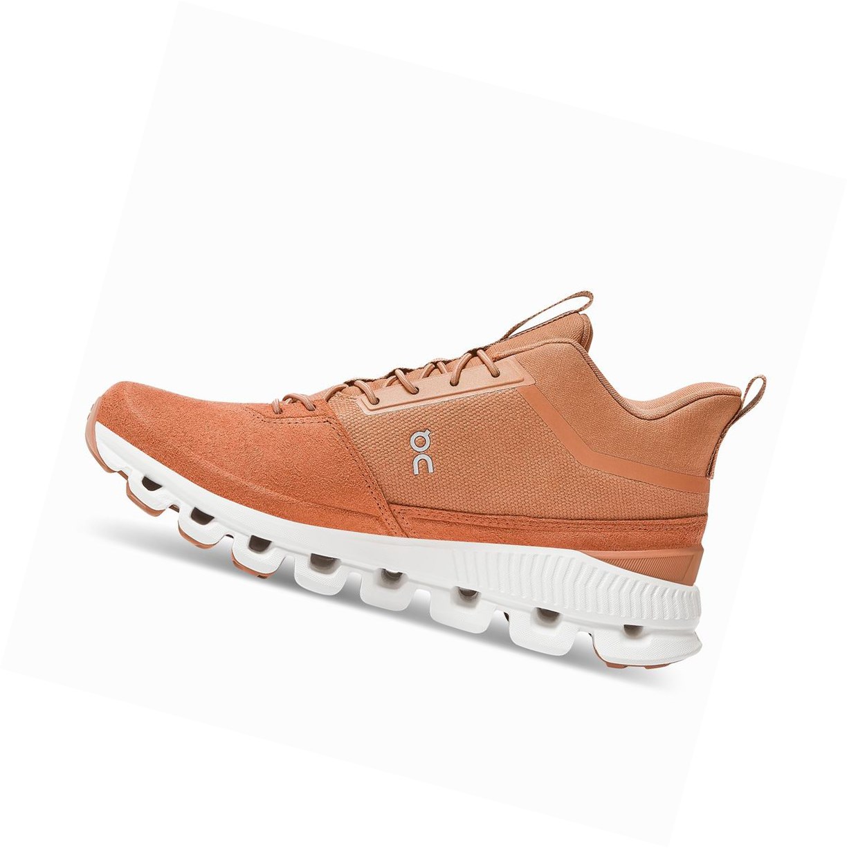 Orange On Cloud Hi Women's Sneakers | 4769TUZIO