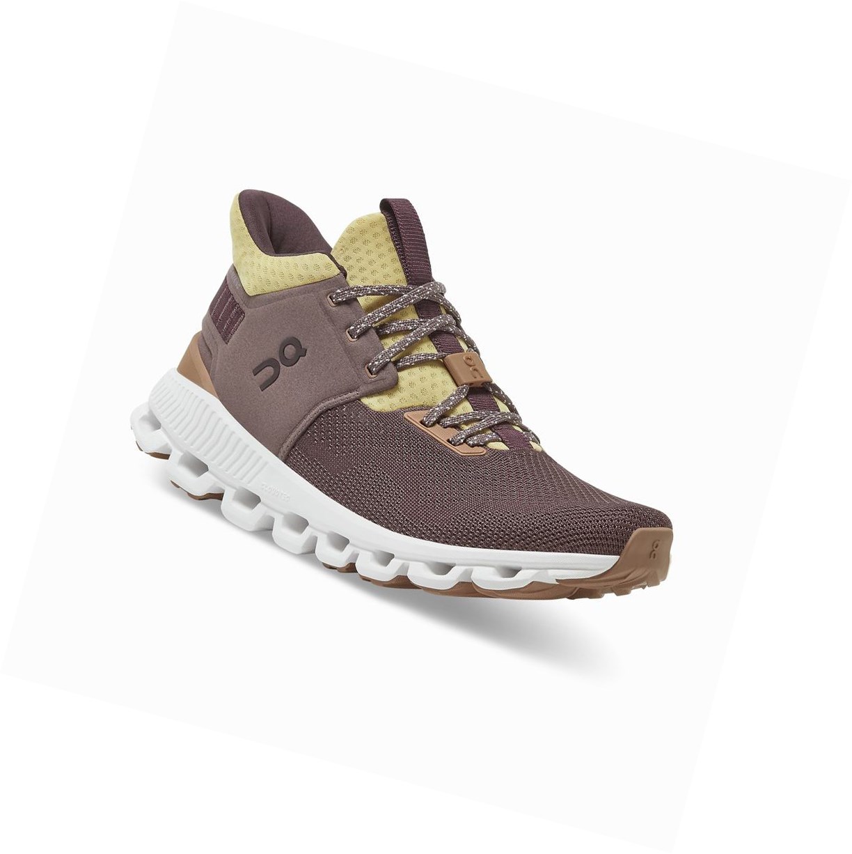 Purple On Cloud Hi Edge Women's Sneakers | 3928EMUYP