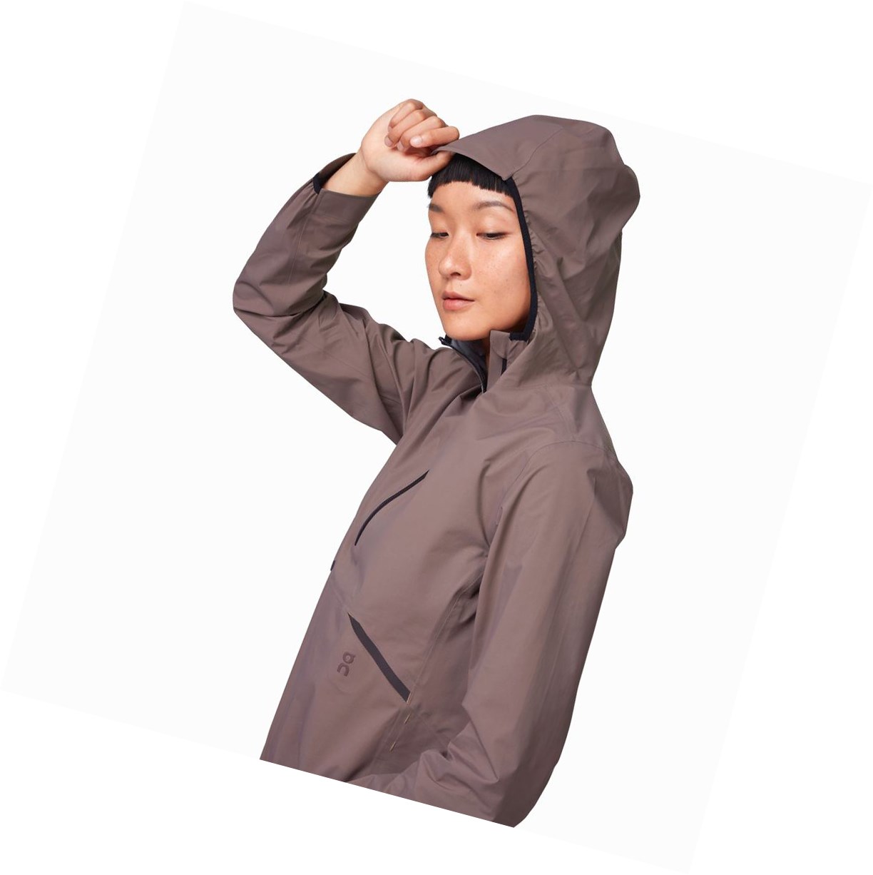 Purple On Waterproof Anorak Women's Jackets | 7863UXTBY