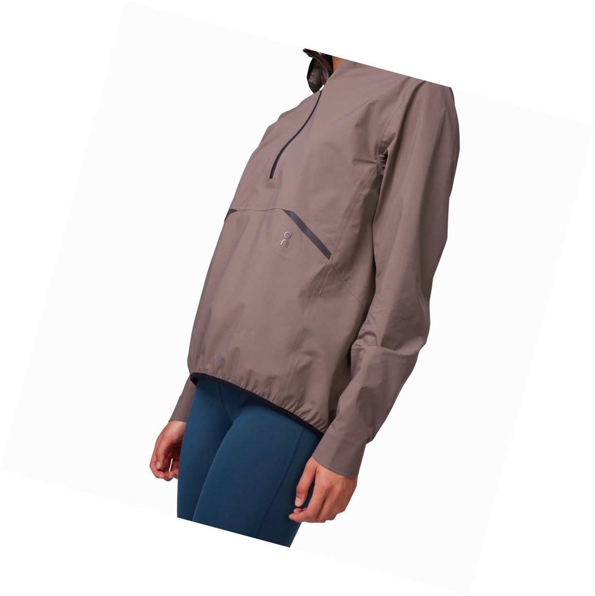 Purple On Waterproof Anorak Women's Jackets | 7863UXTBY