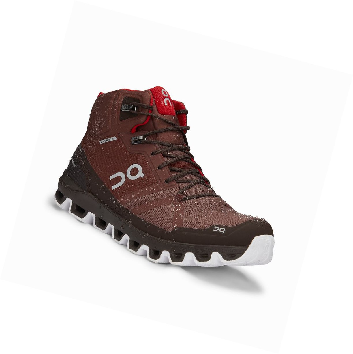 Red On Cloudrock Waterproof Men's Hiking Shoes | 7510VOETK