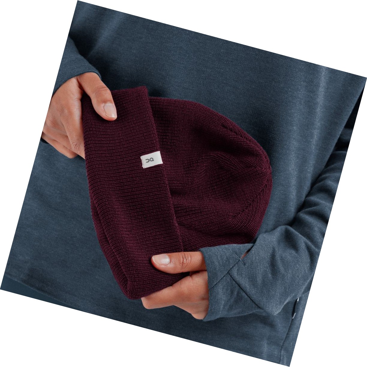 Red On Merino Beanie Men's Hats | 1357RMZXB