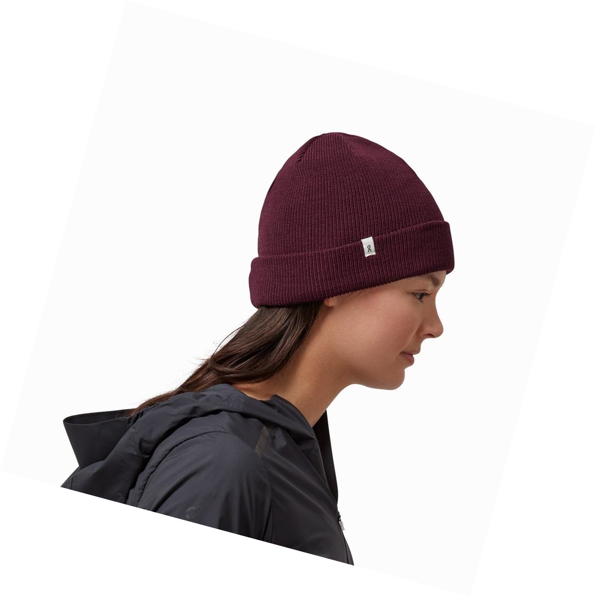 Red On Merino Beanie Men's Hats | 1357RMZXB