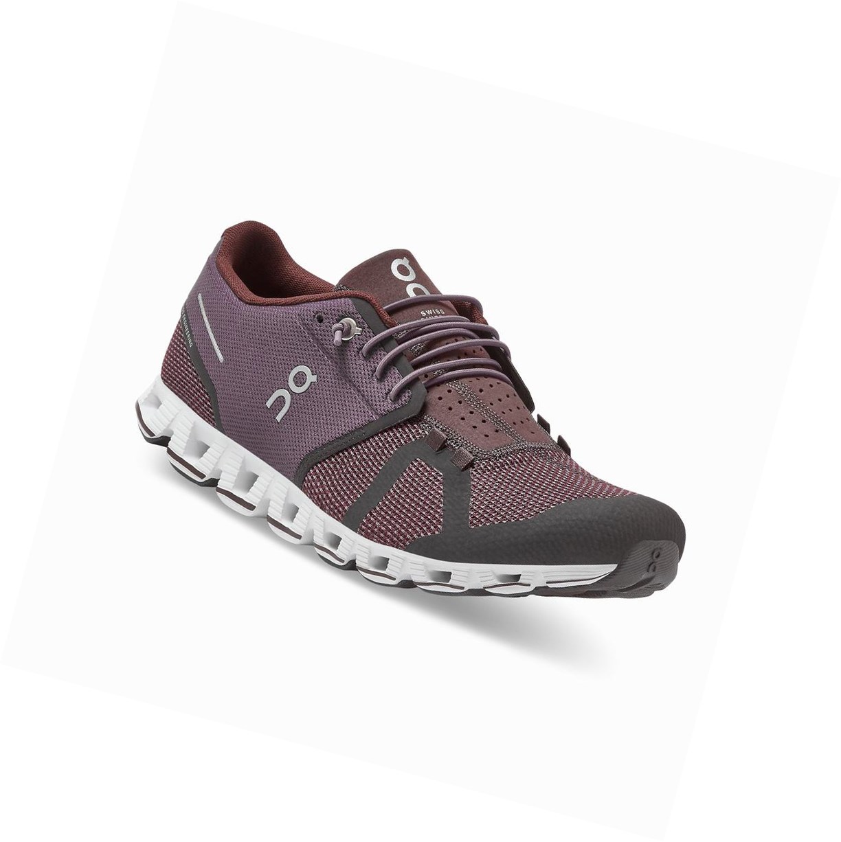 Red / Purple On Cloud Men's Road Running Shoes | 4758OQBWD