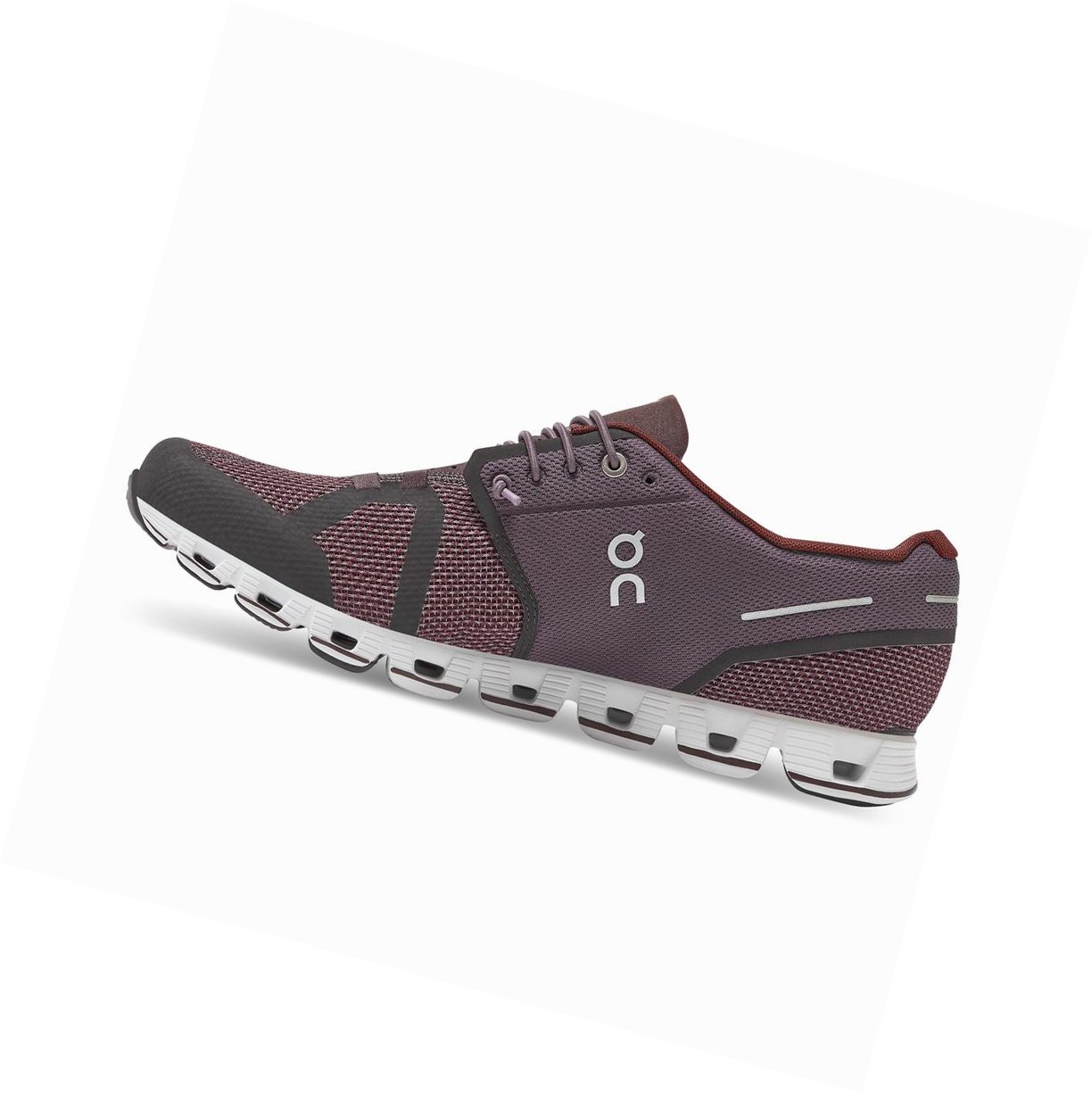 Red / Purple On Cloud Men's Road Running Shoes | 4758OQBWD