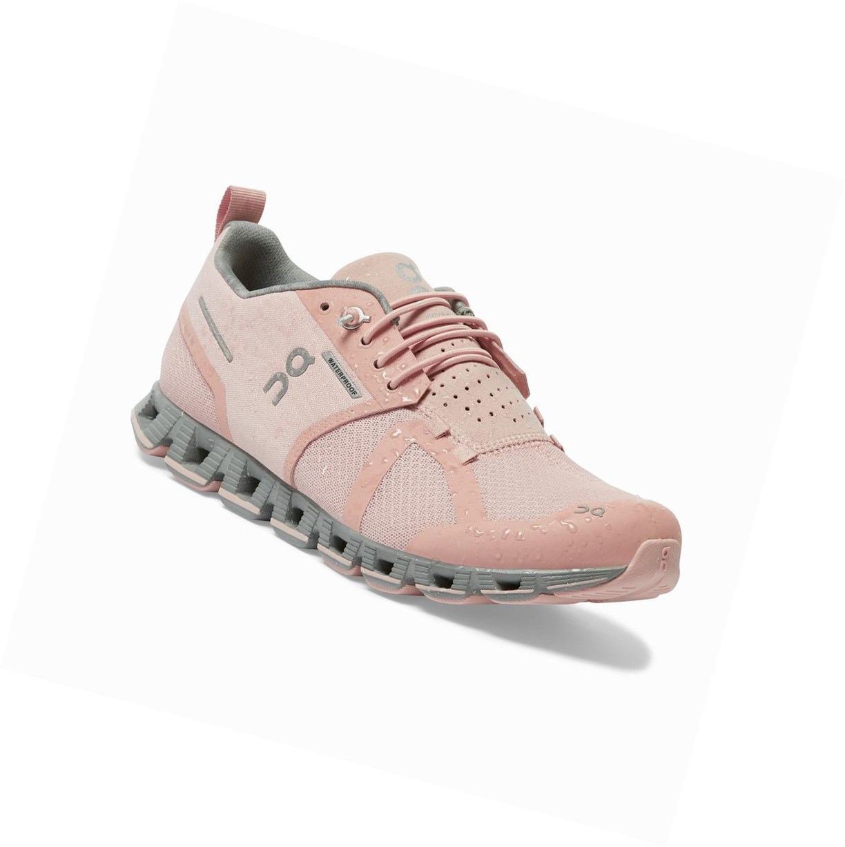 Rose On Cloud Waterproof Women's Road Running Shoes | 7960EZYJV