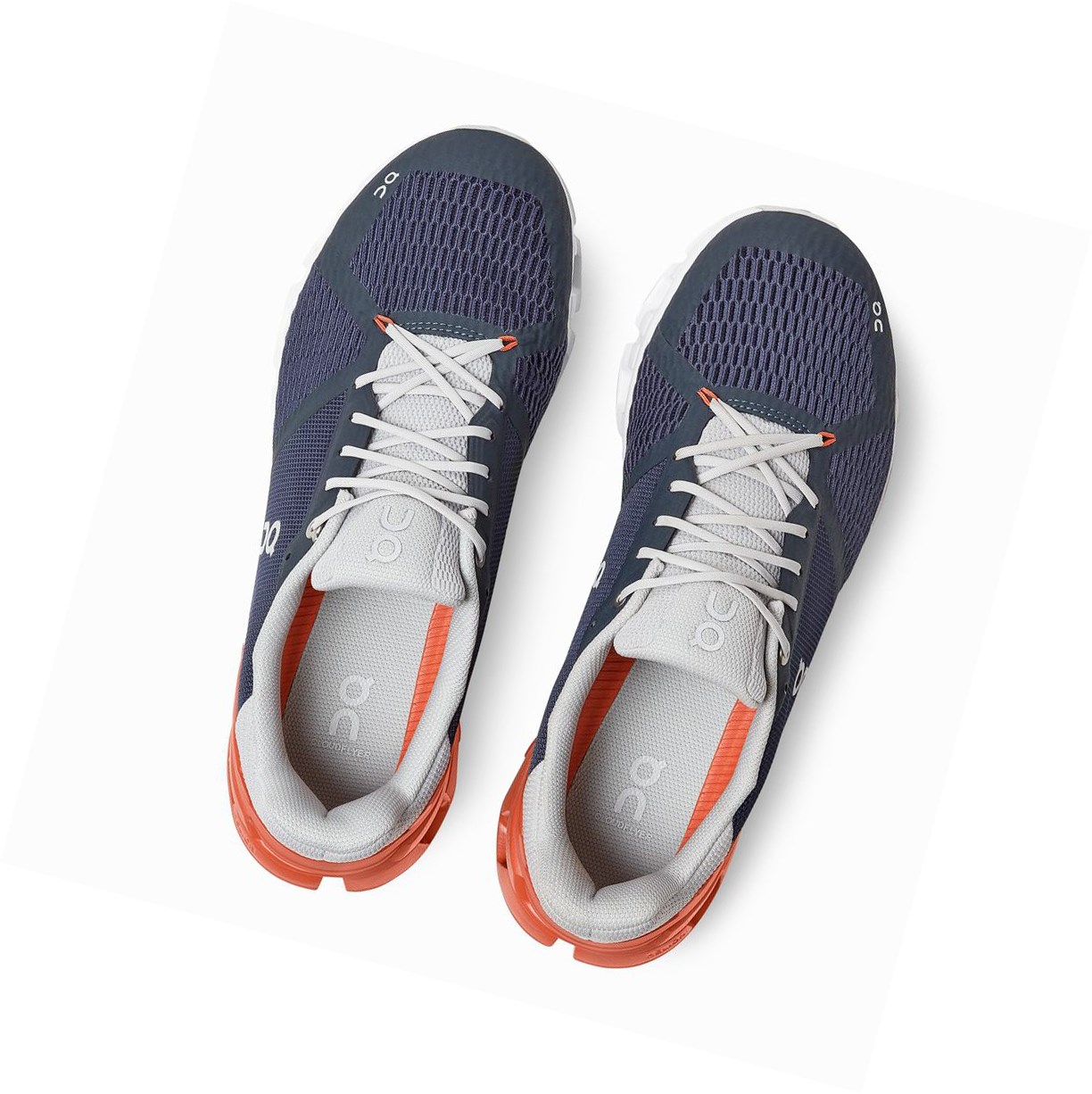 Royal / Grey On Cloudflyer Men's Road Running Shoes | 4910VXZRA