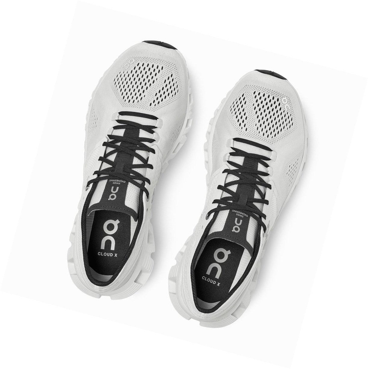 White / Black On Cloud X Women's Training Shoes | 0681MZWRB