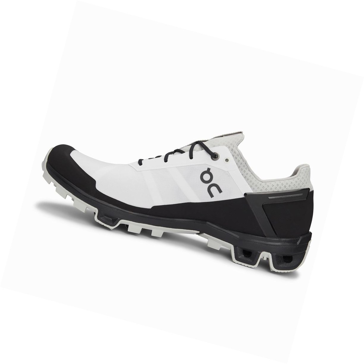 White / Black On Cloudventure Peak Men's Trail Running Shoes | 7068JUIXL