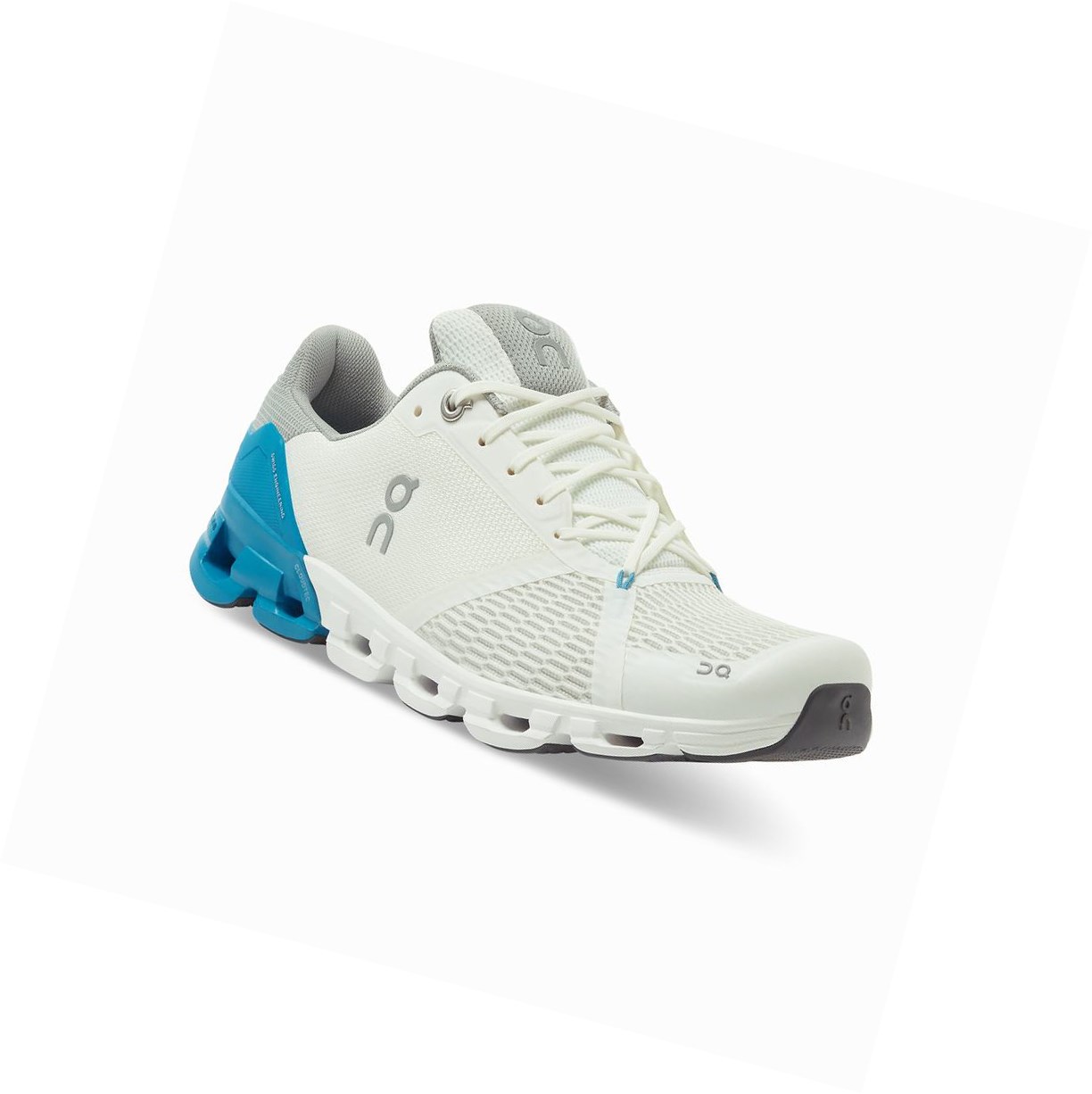 White / Blue On Cloudflyer Men's Road Running Shoes | 1358SWZQF