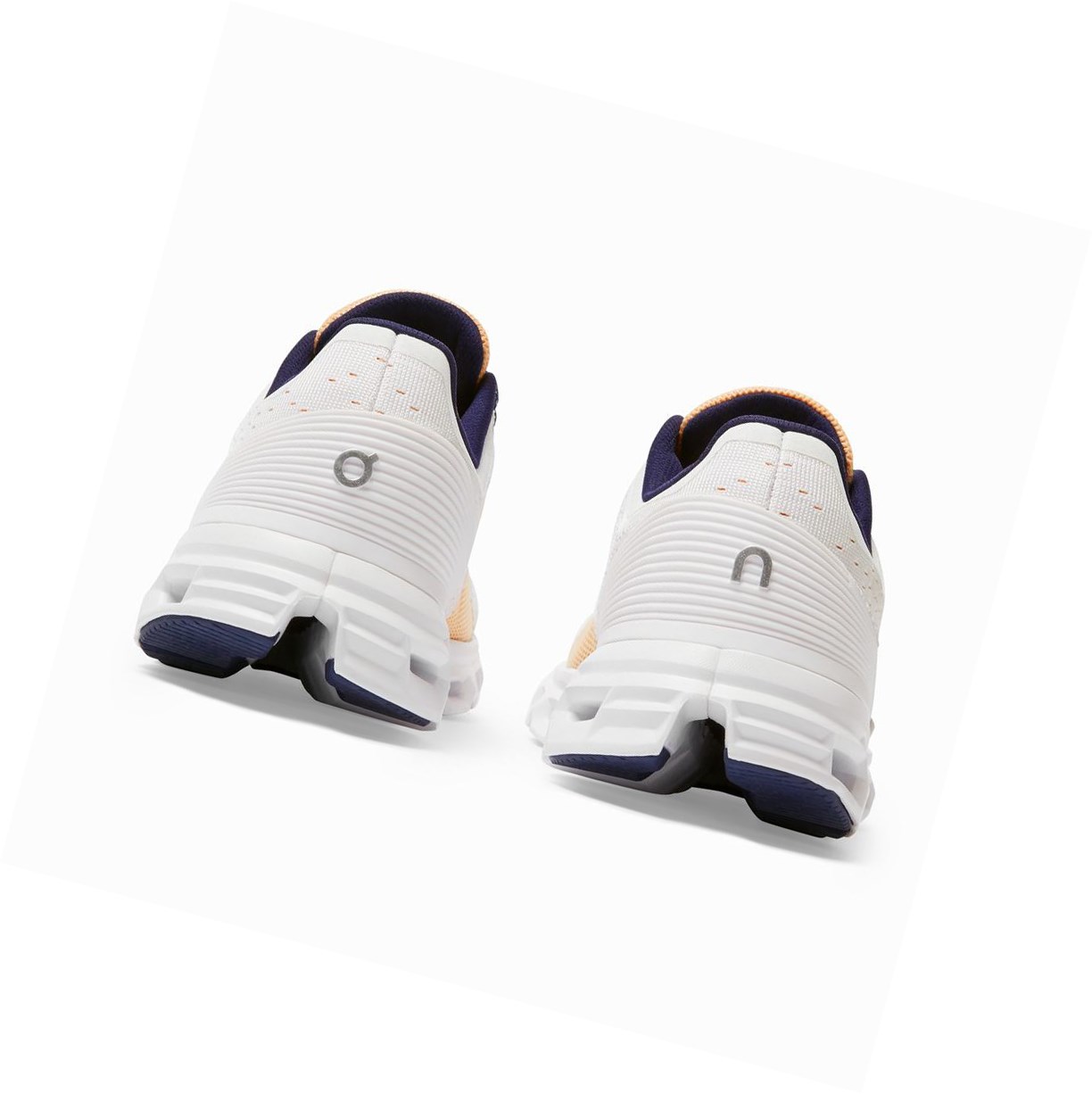 White On Cloudstratus Women's Road Running Shoes | 3891HSNOI