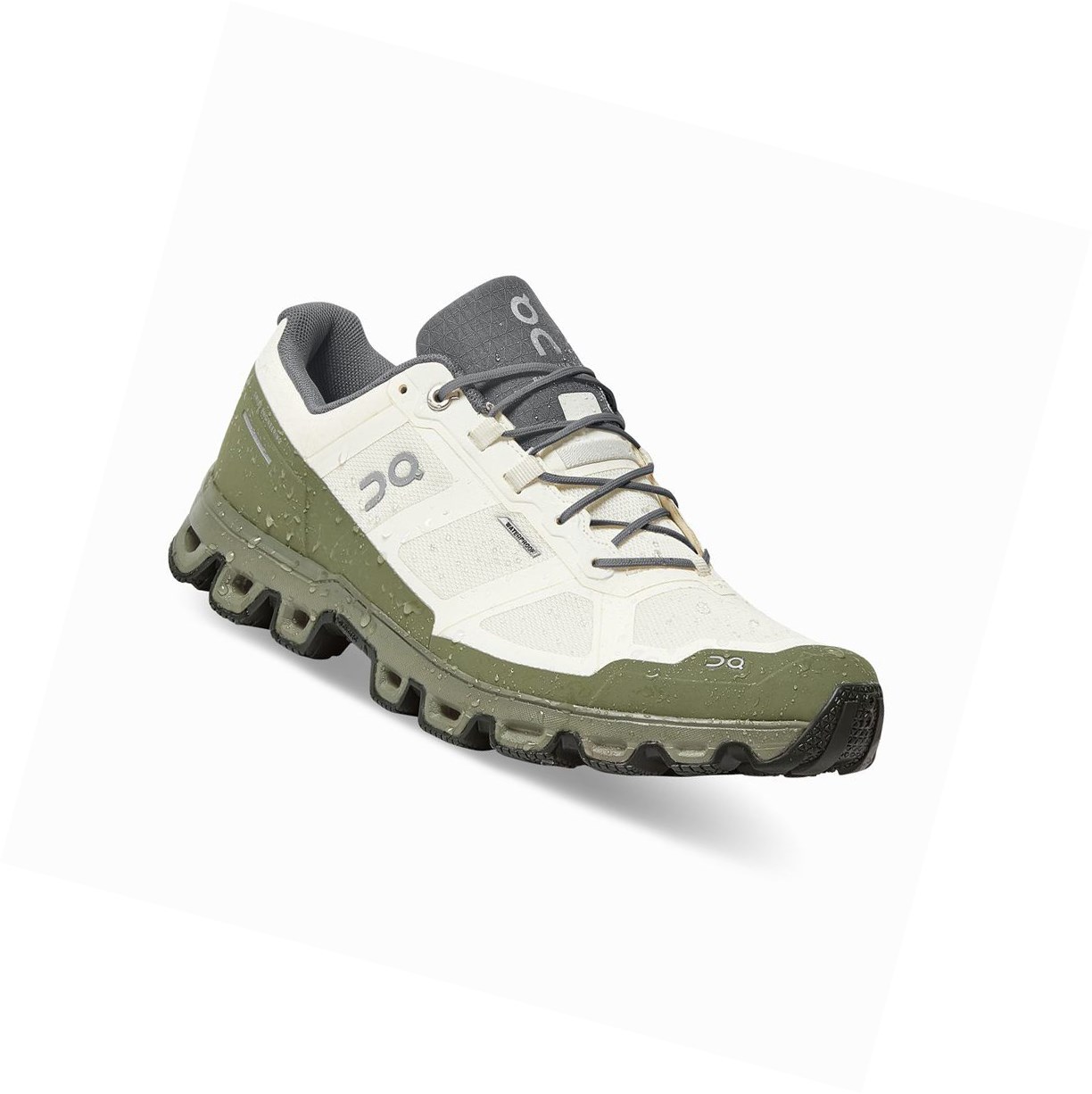 White On Cloudventure Waterproof Men's Trail Running Shoes | 8561BMHOP